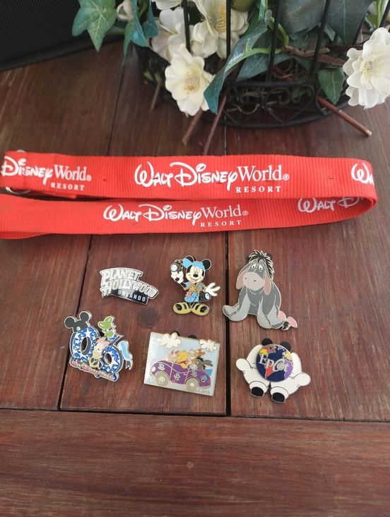 Disney Other - Vintage Walt Disney World Pin Lot 2000 2006 EPCOT Eeyore Mickey Planet Hollywood